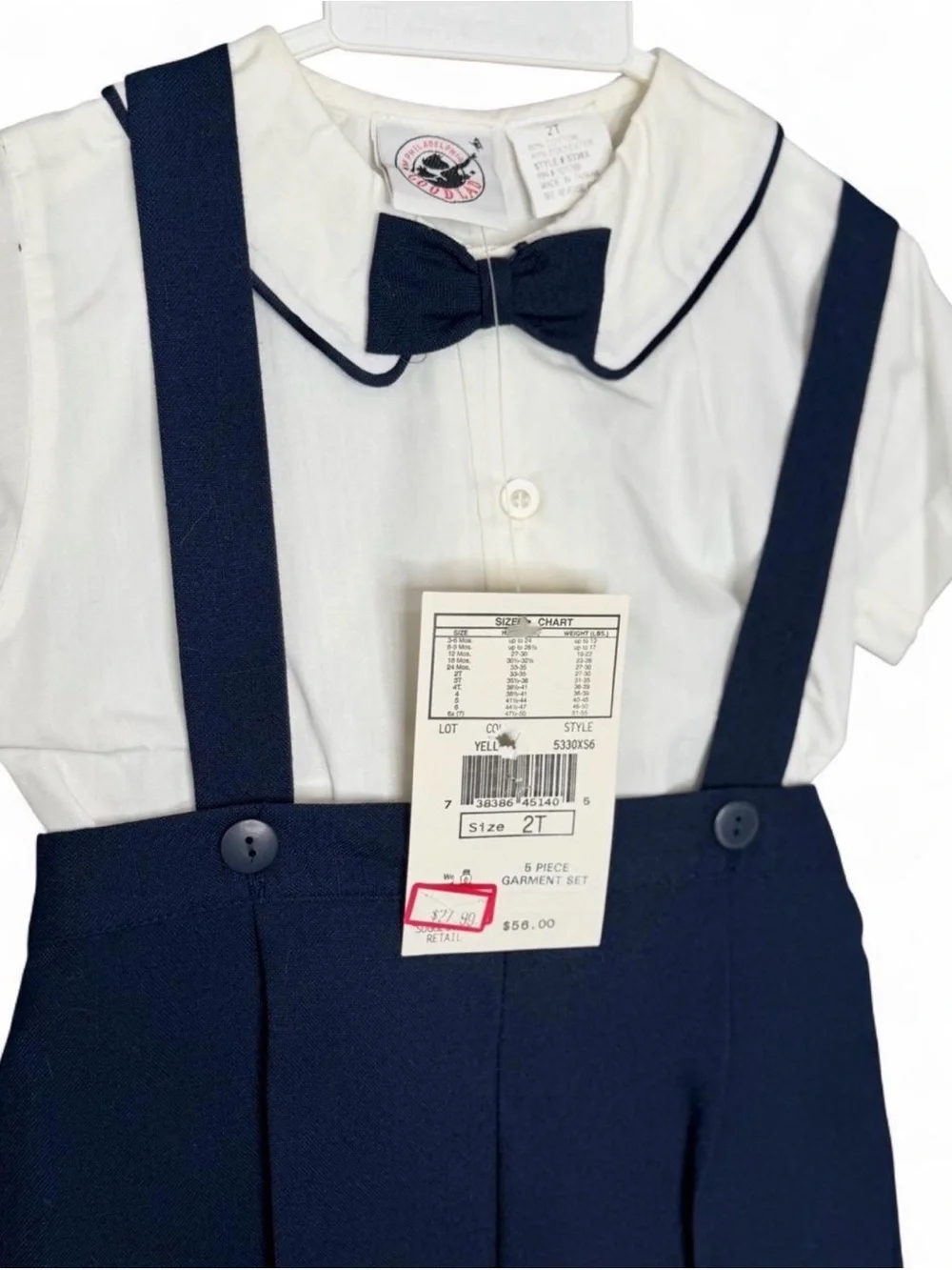 Vintage Good Lad of Philadelphia 5pc Nautical Outfit Set | Boys 2T | NWT